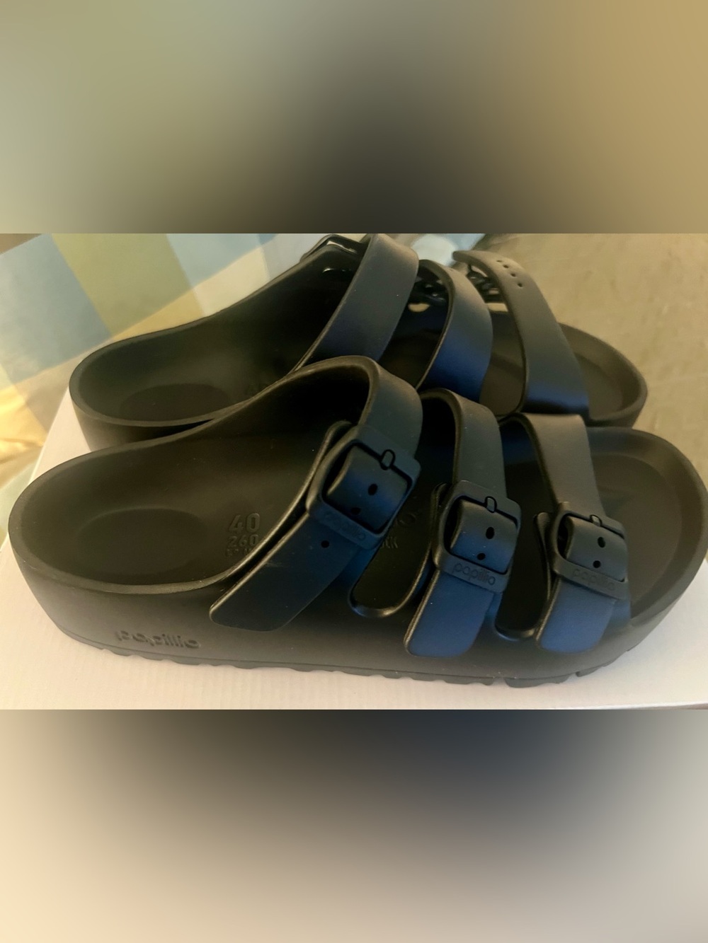 Birkenstock Papillio Women’s size 9 black Florida Flex Platform sandals NWT - Picture 2 of 10